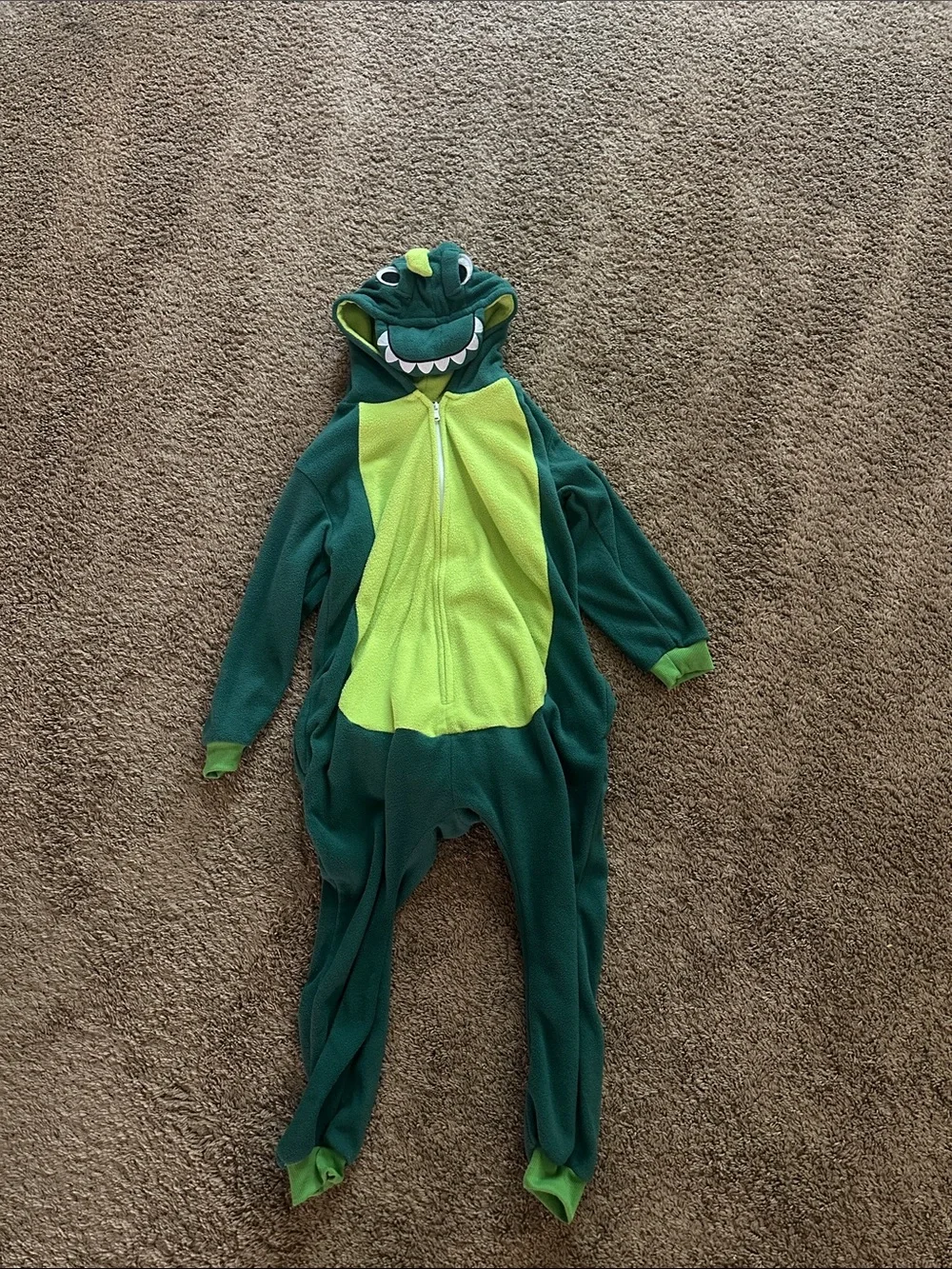 Kids Dino One-Piece Hooded costume or pajamas